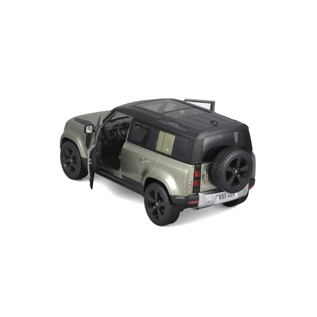 18-21101 GN Bburago - Land Rover Defender (2022), verde - Scala 1:24