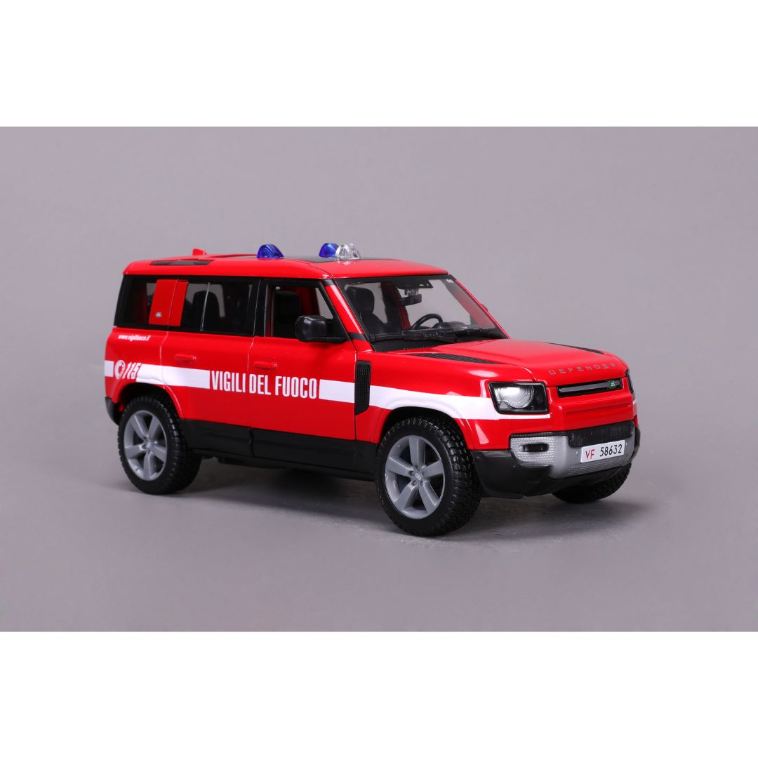 18-20001 Bburago  Land Rover Defender 110 Vigili di Fuoco (2022) 1:25