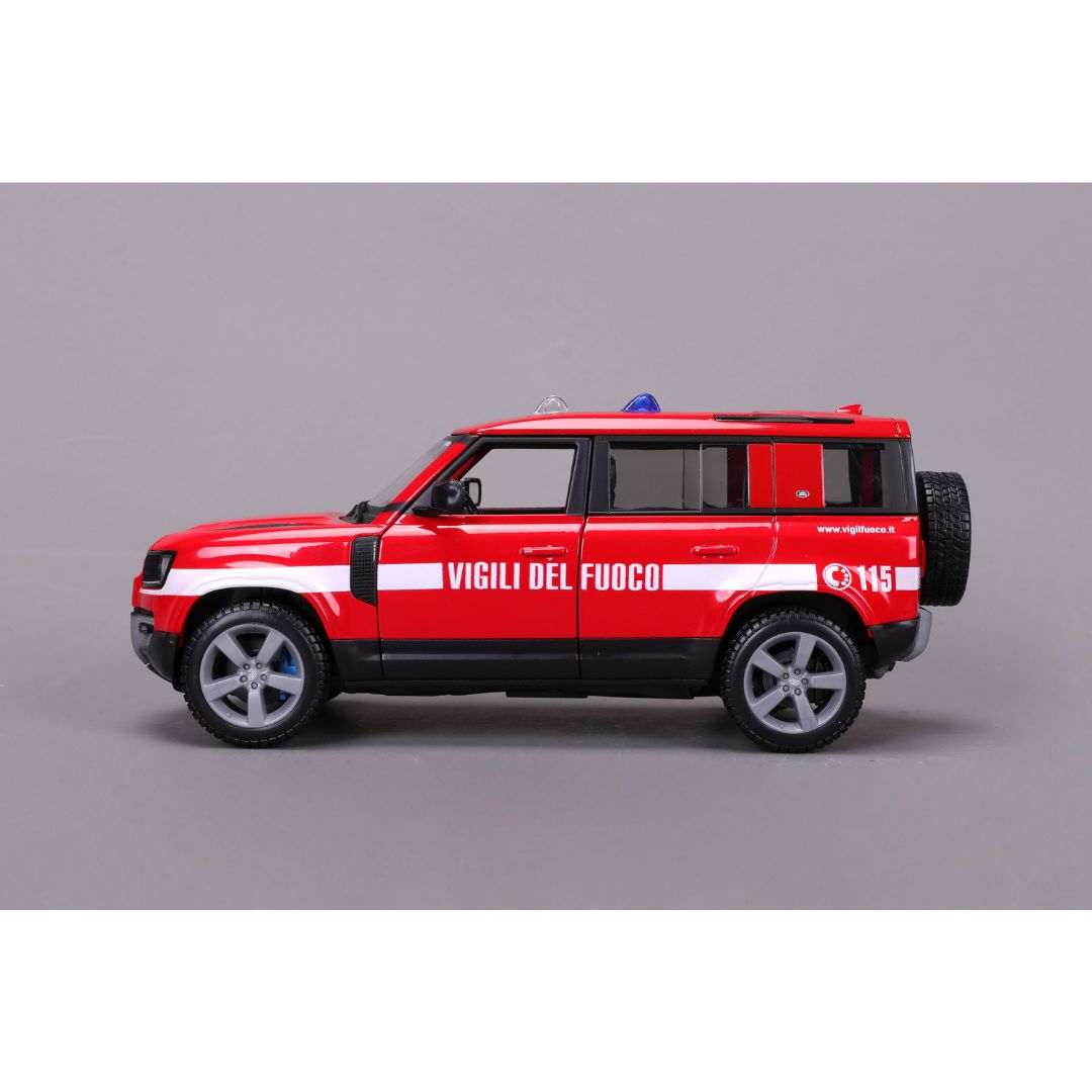 18-20001 Bburago  Land Rover Defender 110 Vigili di Fuoco (2022) 1:25