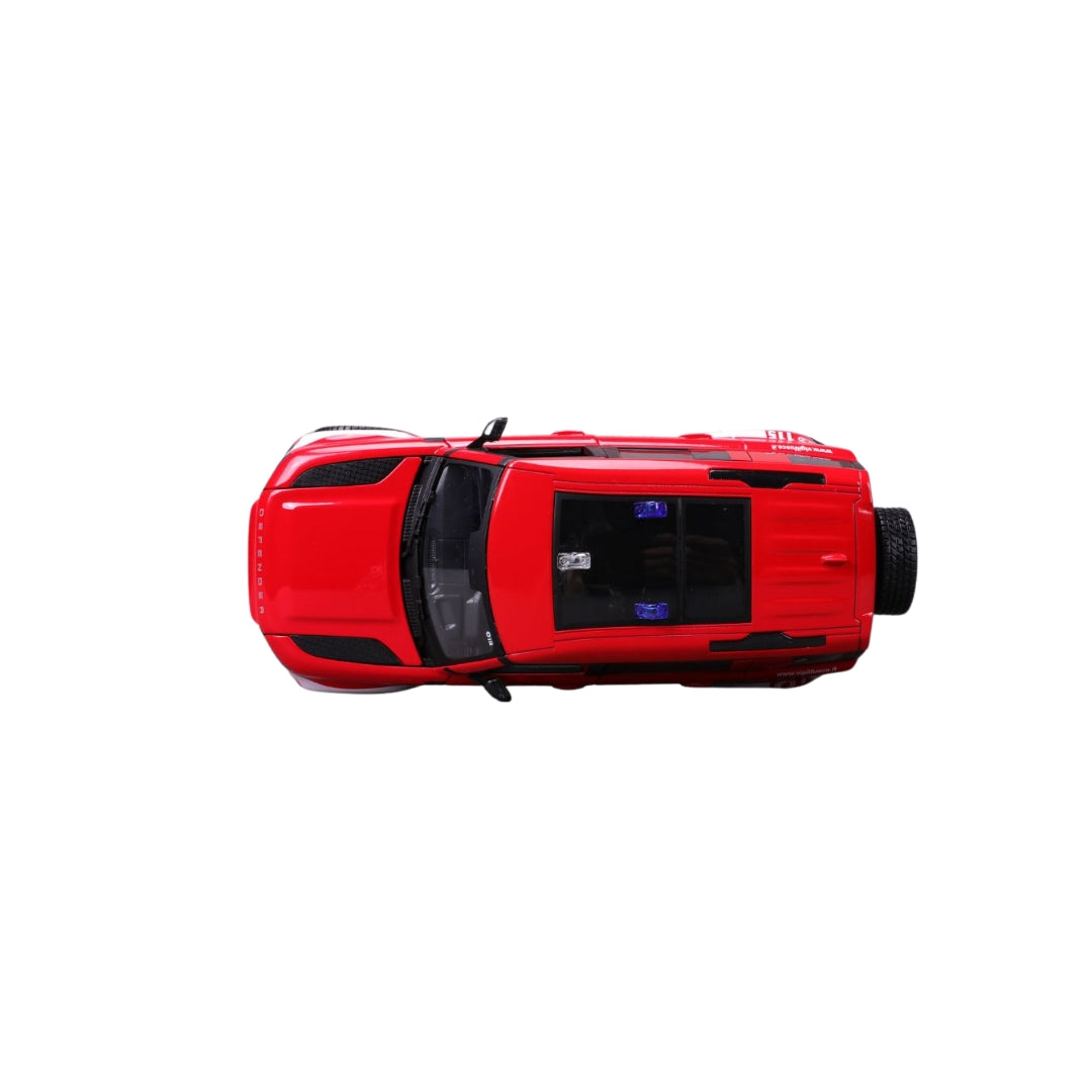 18-20001 Bburago -Land Rover Defender 110 Vigili di Fuoco (2022) 1:25