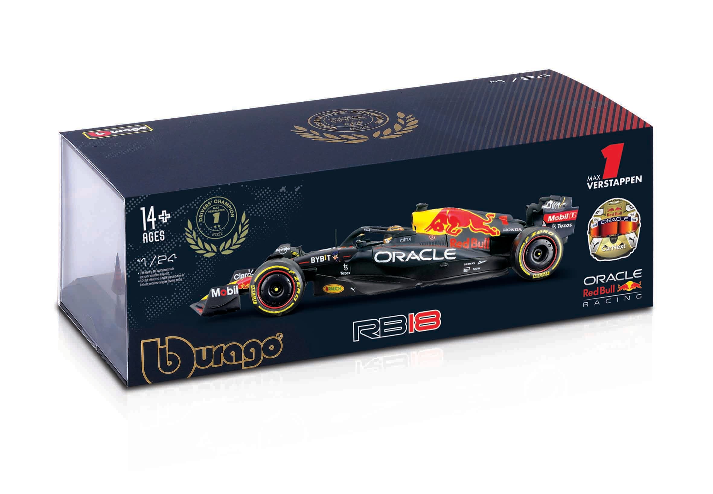 18-28026 Bburago - Oracle Red Bull Racing RB18 (2022) #1 Verstappen