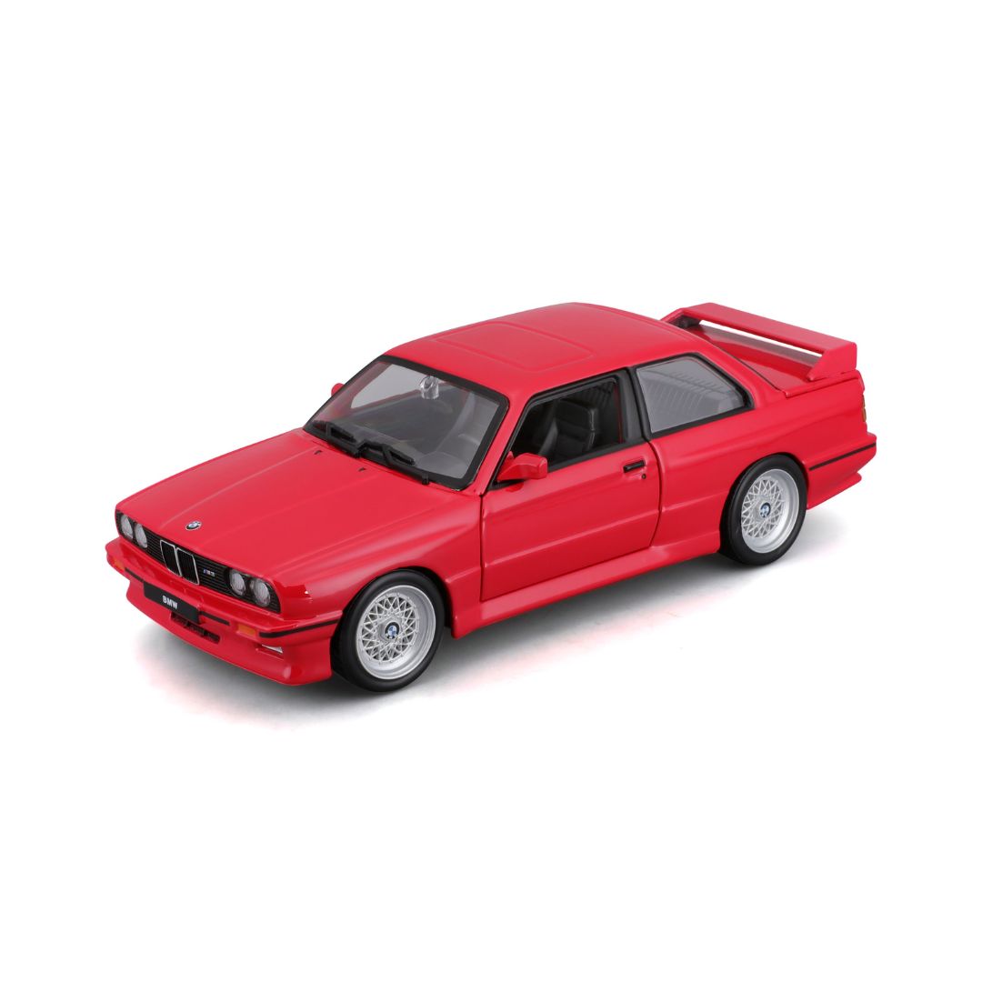 *18-21100 Bburago - BMW M3 e30 (1988), rossa - Scala 1:24