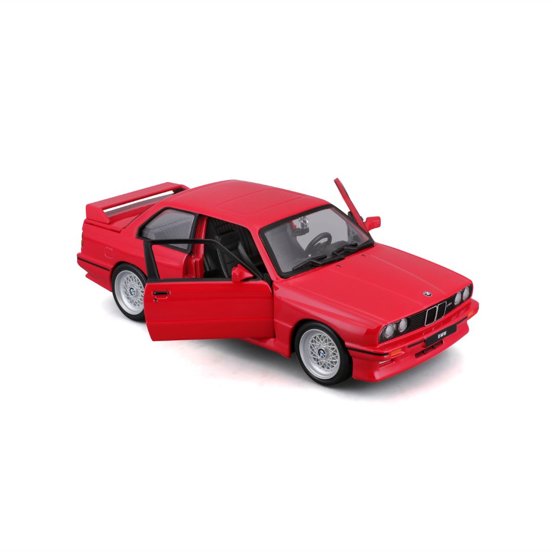 *18-21100 Bburago - BMW M3 e30 (1988), rossa - Scala 1:24