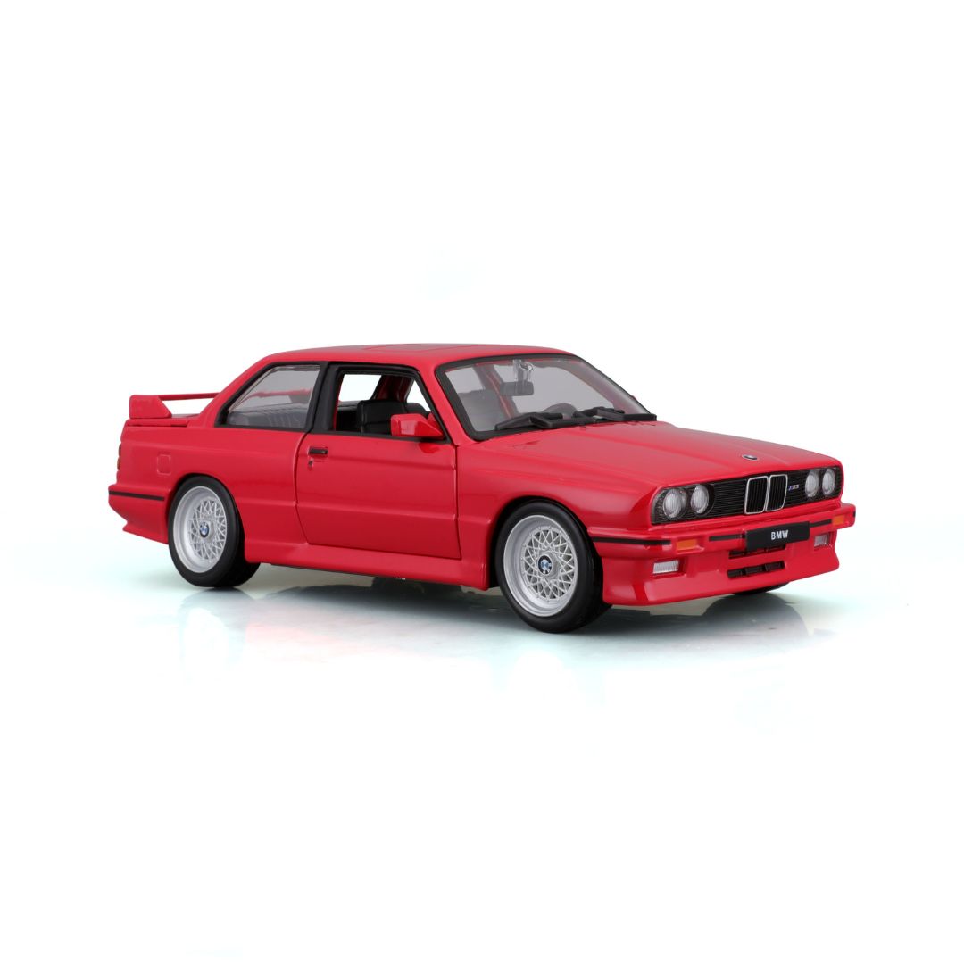 *18-21100 Bburago - BMW M3 e30 (1988), rossa - Scala 1:24