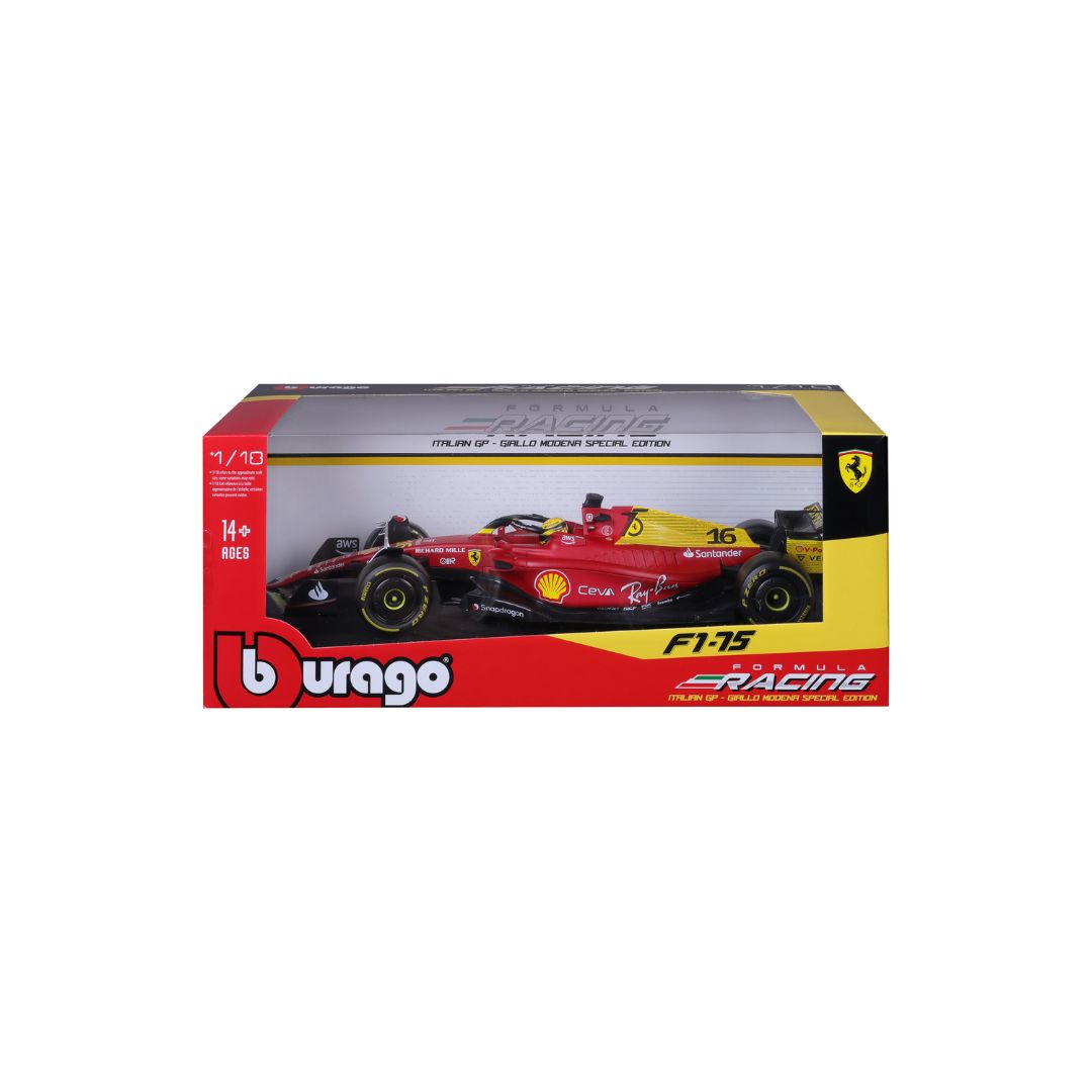 18-16811 Bburago - Ferrari F1- 75 (2022) #16 Leclerc - Scala 1:18