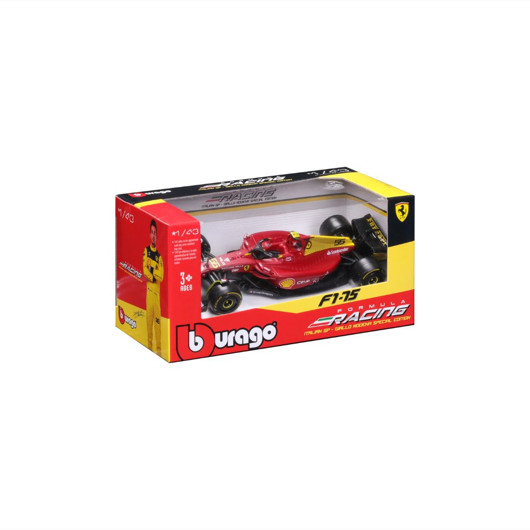 18-36832 Bburago - Ferrari F1- 75 (2022) #55 Sainz - Scala 1:43