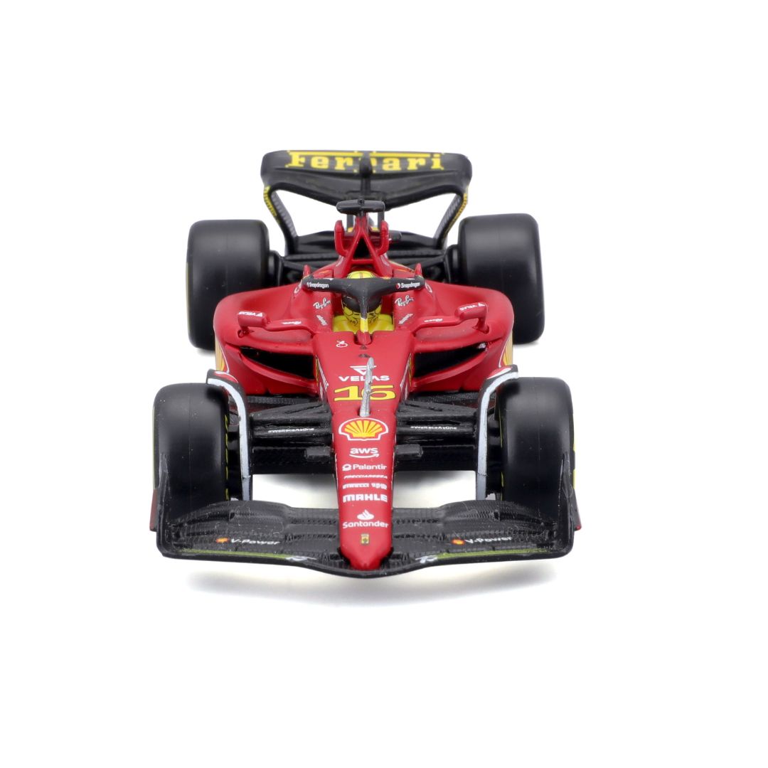 18-36831 Bburago - Ferrari F1- 75 (2022) #16 Leclerc, con casco - 1:43