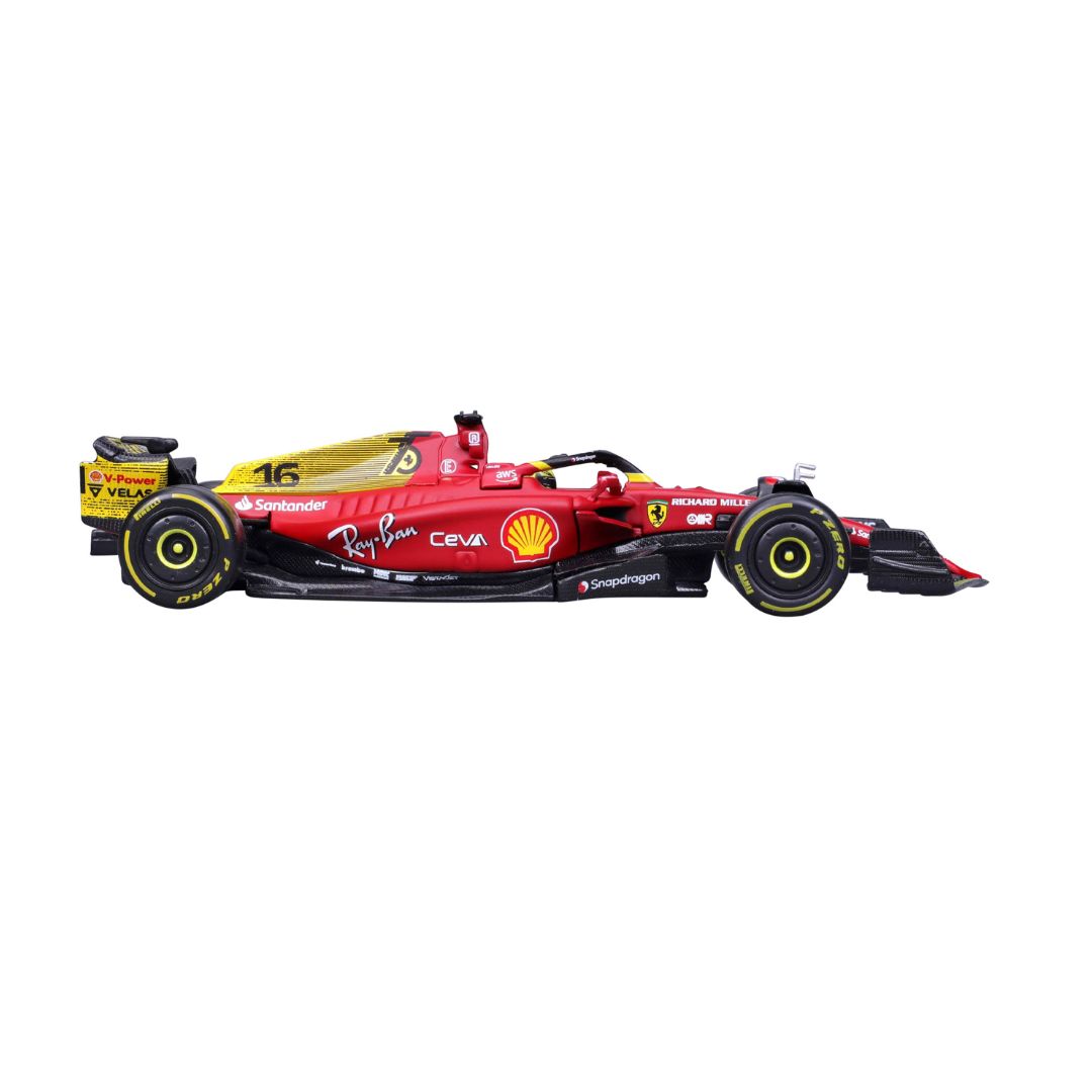 18-36831 Bburago - Ferrari F1- 75 (2022) #16 Leclerc, con casco - 1:43