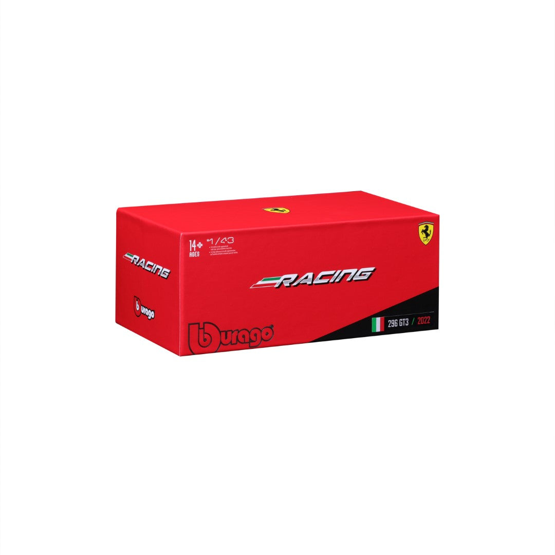 18-36313 Bburago Ferrari Racing -  Ferrari 296 GT3 (2022) - Scala 1:43