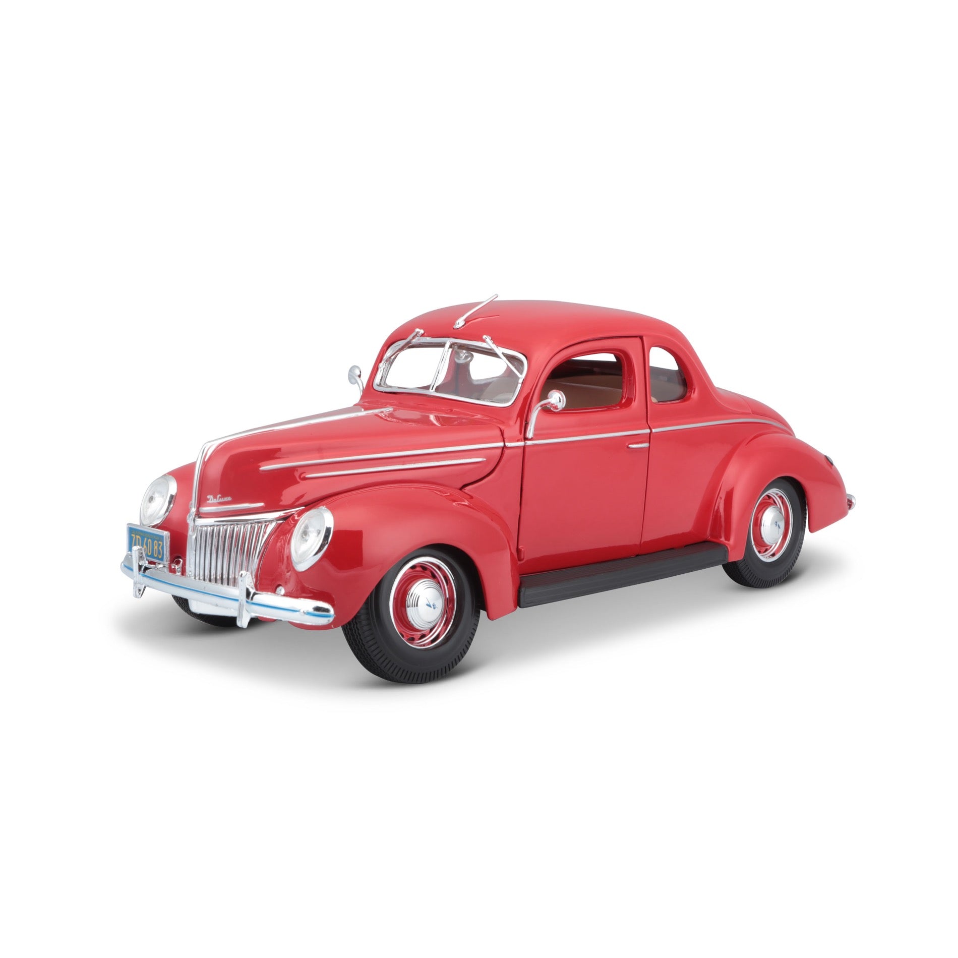 10-31180 RD Bburago Maisto 1:18 - 1939 Ford Deluxe Coupe Rossa