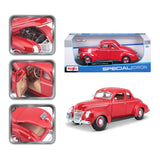 10-31180 RD Bburago Maisto 1:18 - 1939 Ford Deluxe Coupe Rossa