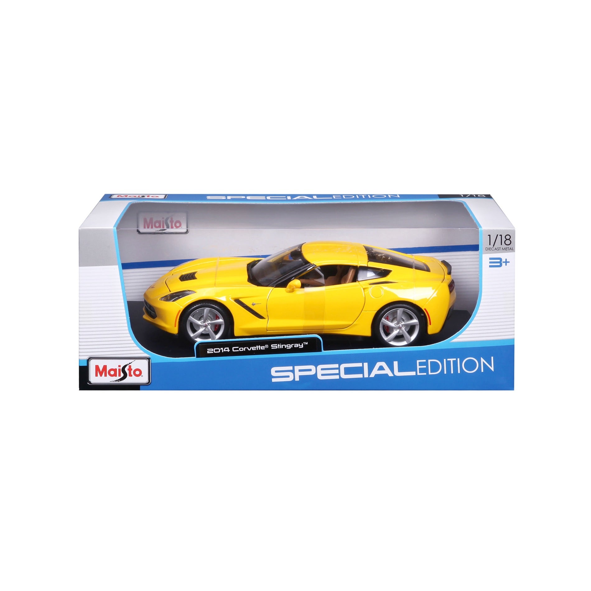 10-31182 Bburago Maisto  1:18 - 2014 Corvette Stingray Gialla