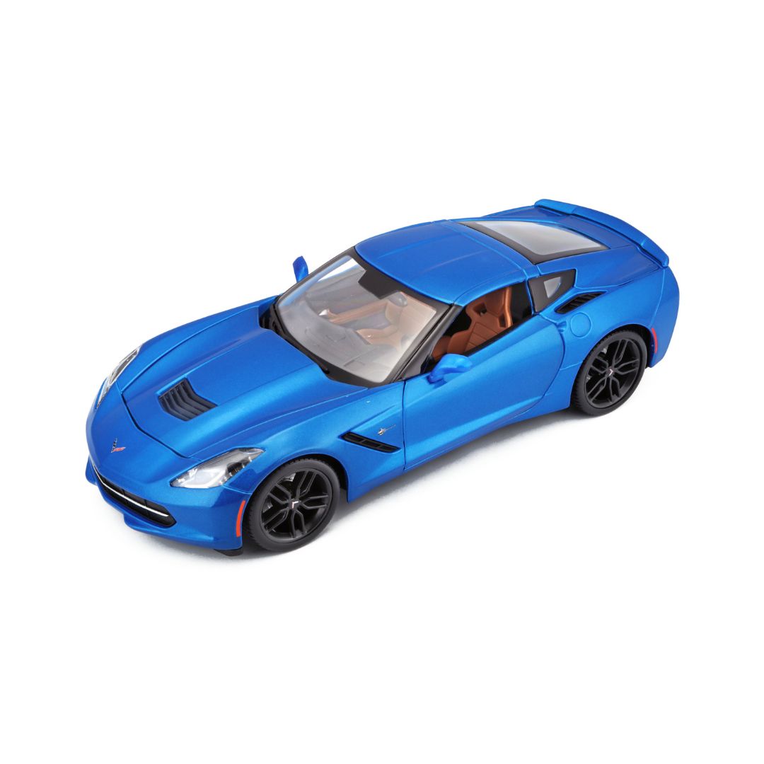 31677 Bburago Maisto - Corvette Stingray Z51, blu - Scala 1:18