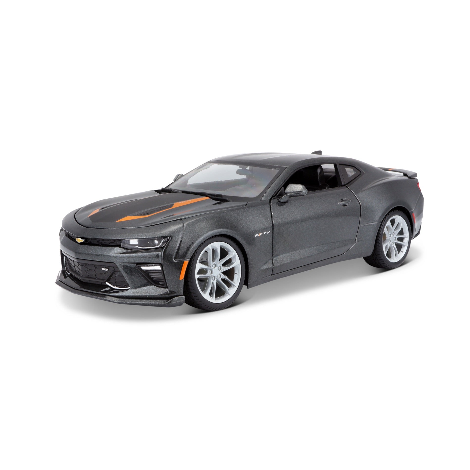 31385 - Bburago Maisto 1:18 - 2017 Chevrolet Camaro 50th Anniversary Grigio Met.