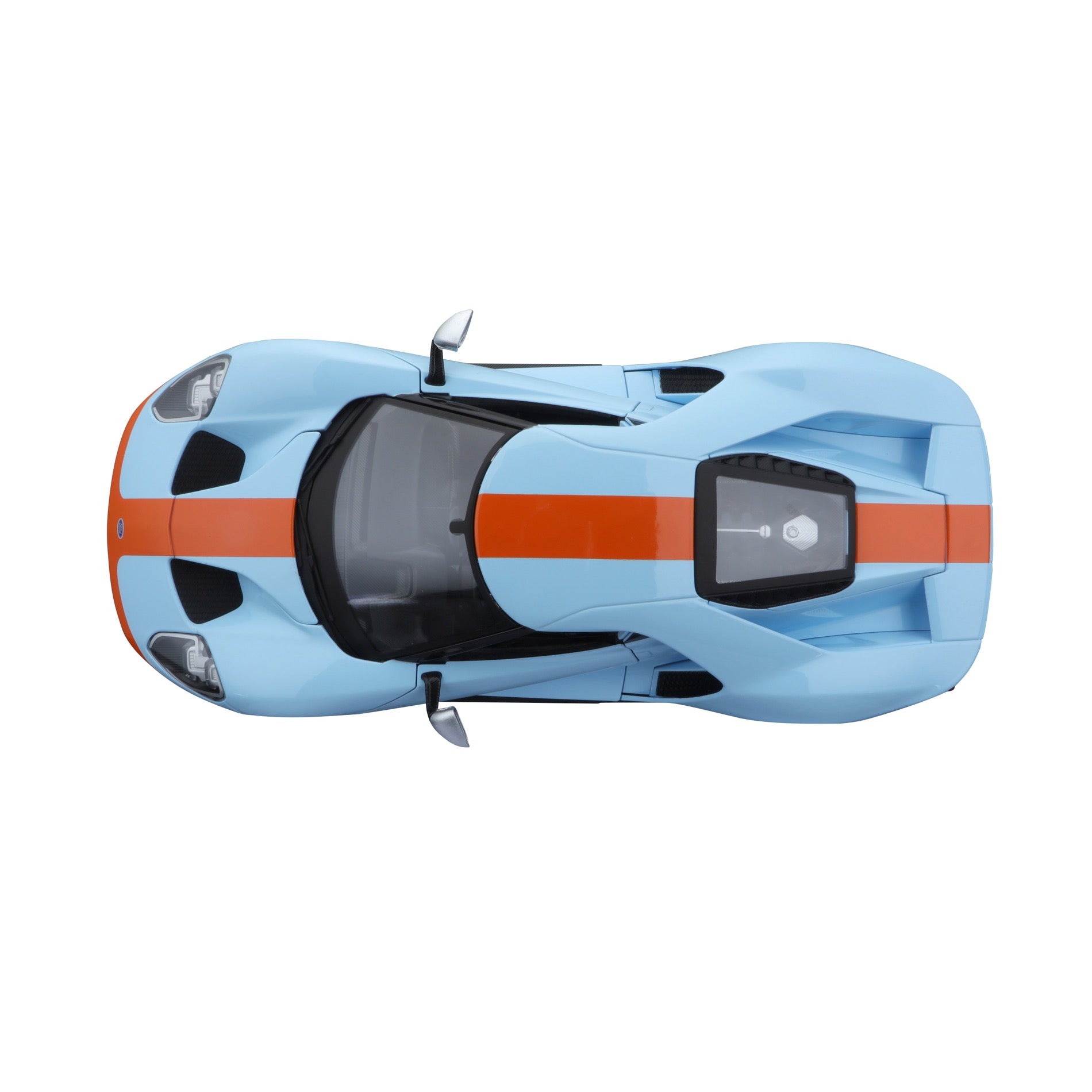 10-31384 BU+OG Bburago Maisto 1:18 - 2017 Ford GT Arancione/Blu