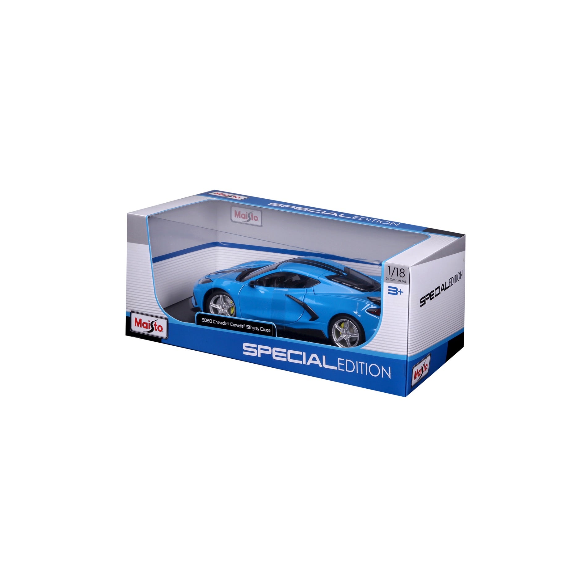 10-31455 Bburago Maisto :18 - 2020 Chevrolet Corvette Stingray Coupe Blue