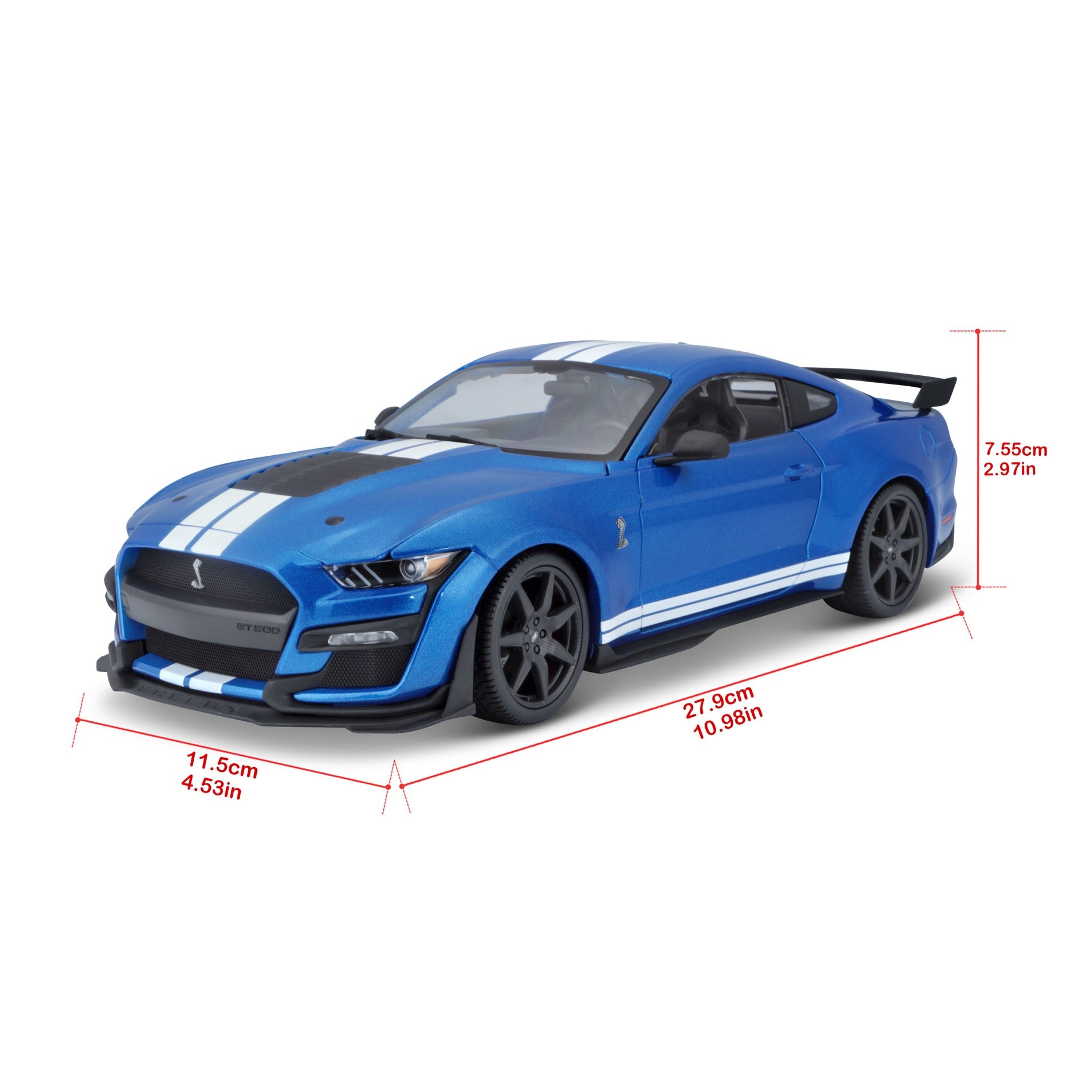 31388 BU - Bburago Maisto  1:18 - 2020 Ford Shelby GT500 Blu Met.