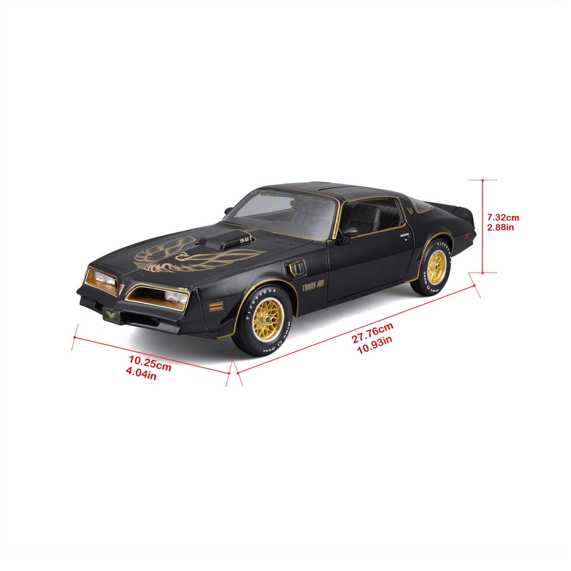 31464 Bburago Maisto  - 1978 Pontiac Firebird Trans Am Nera Mat. 1:18