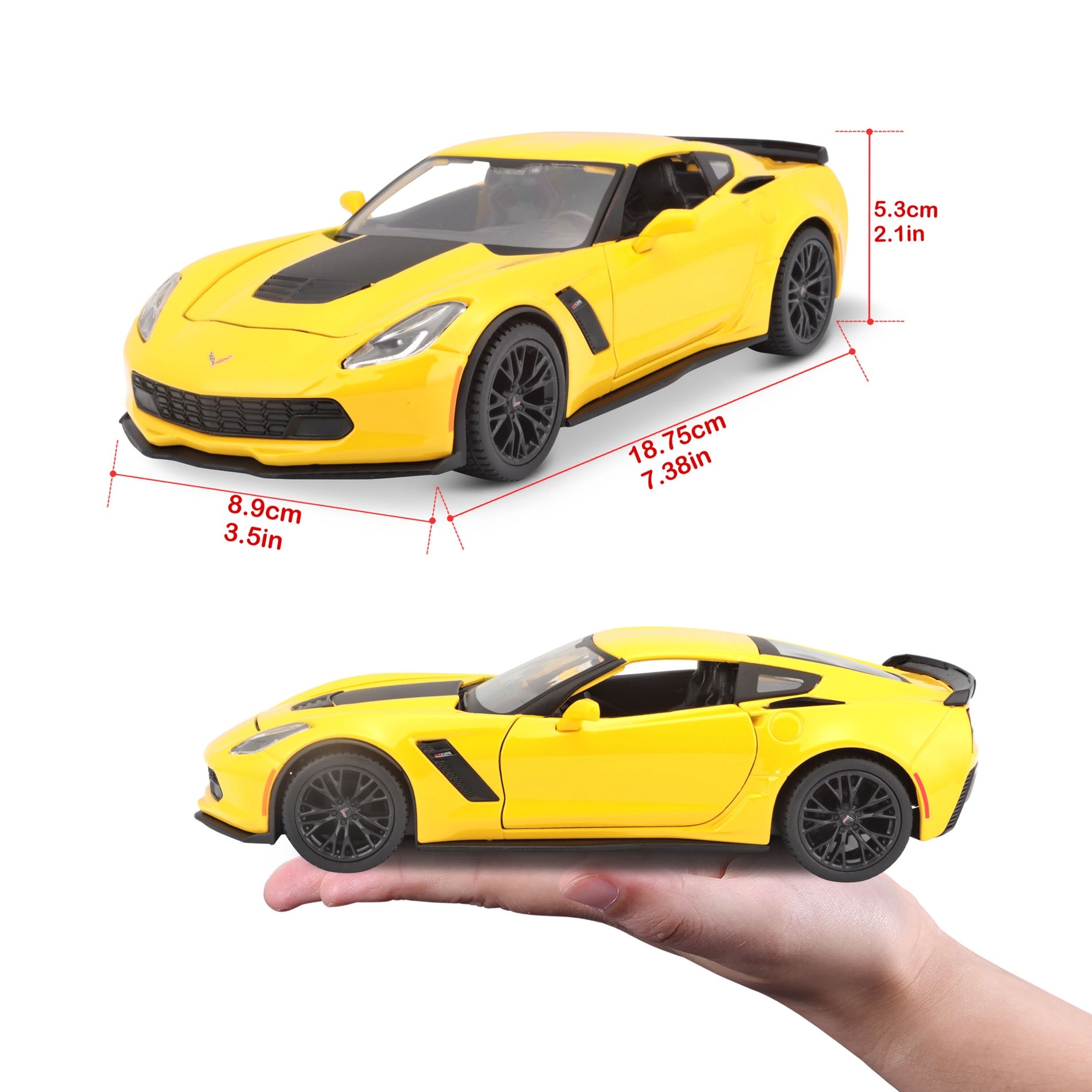 31133 YL Bburago Maisto  1:24 - 2015 Corvette Z0 6 Gialla