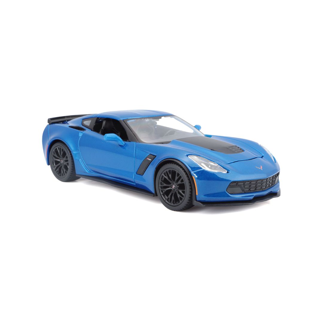 31133 Bburago Maisto - Corvette Z06 (2015), blu - Scala 1:24