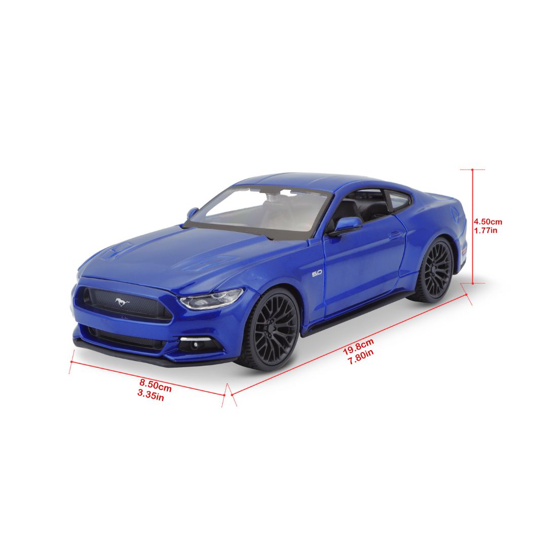 31508 Bburago Maisto - Ford Mustang GT (2015), blu - Scala 1:24