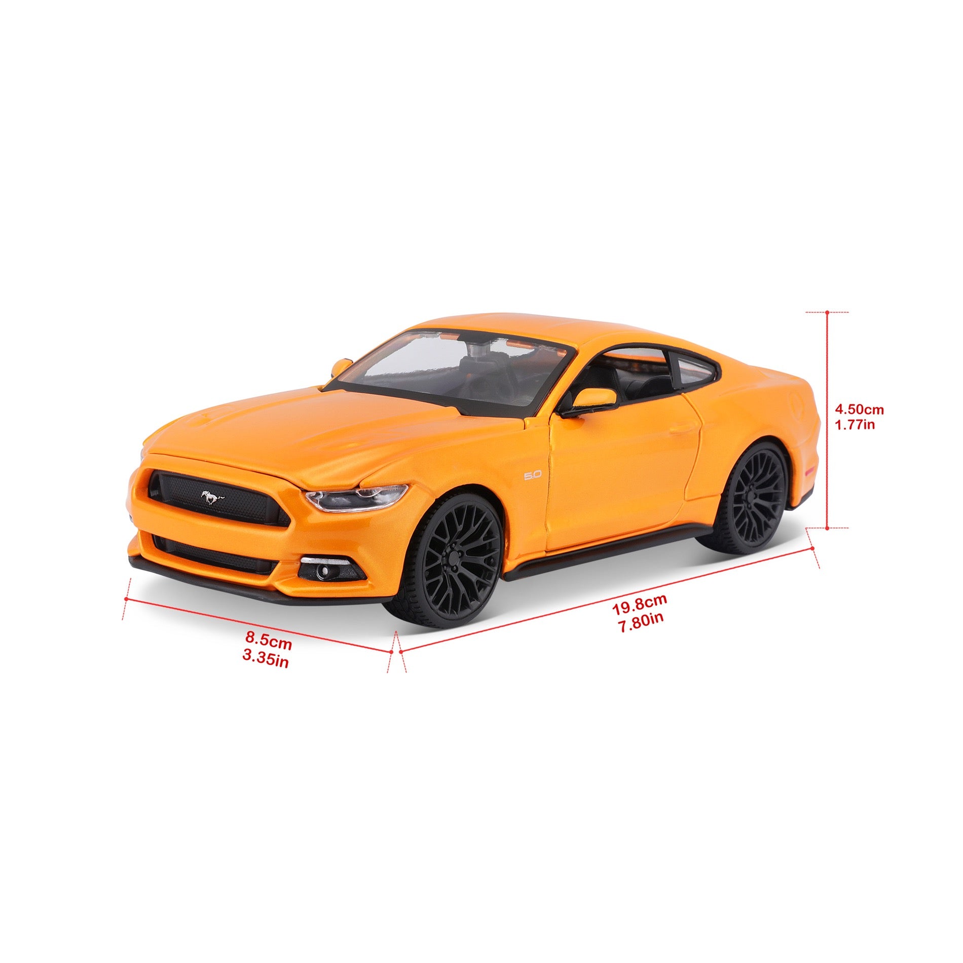 10-31508 OG Bburago Maisto 1:24 - 2015 Ford Mustang GT Arancione