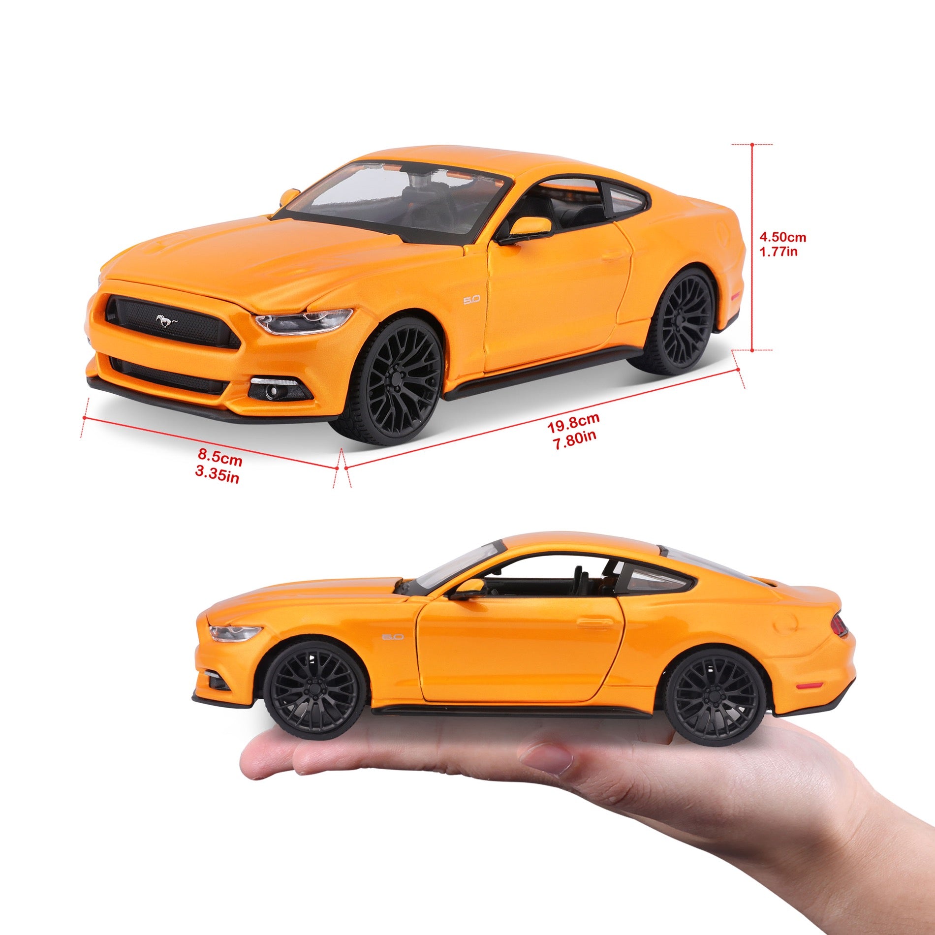 10-31508 OG Bburago Maisto 1:24 - 2015 Ford Mustang GT Arancione