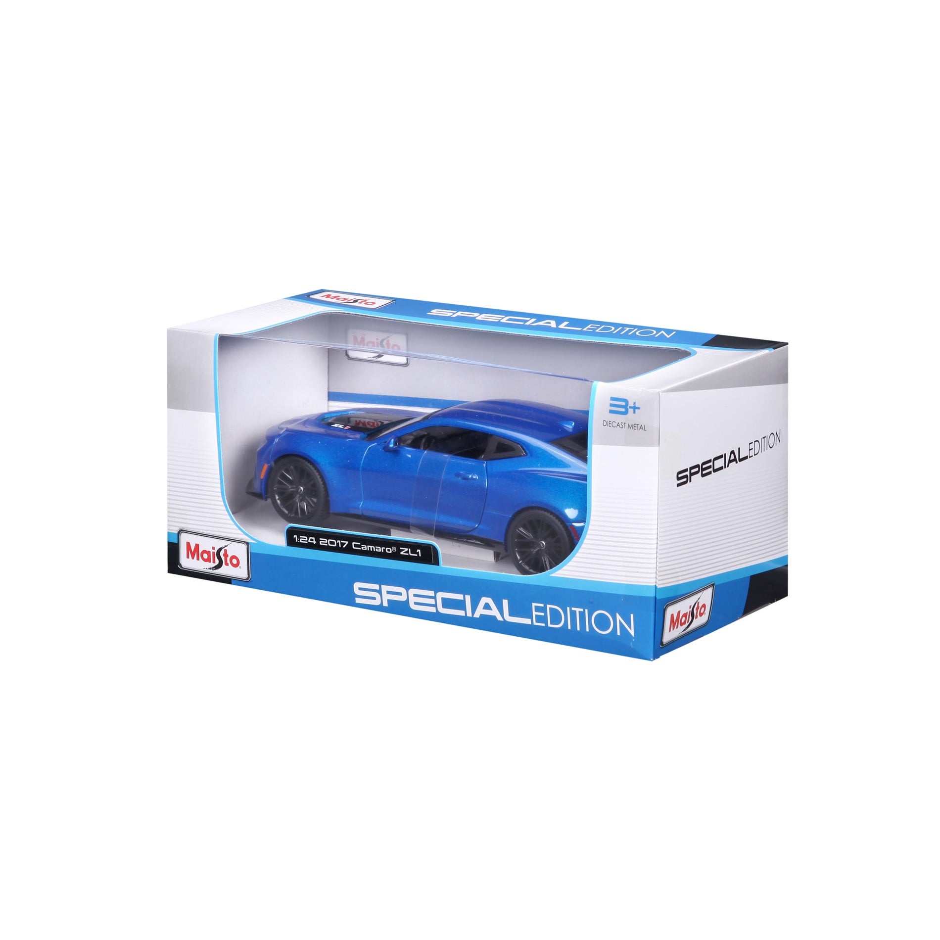 10-31512 BU Bburago Maisto 1:24 - 2017Chevrolet Camaro ZL1 Blu Met.