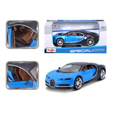 10-31514 BU  Bburago Maisto  1:24 - Bugatti Chiron Blu Met. e Nera