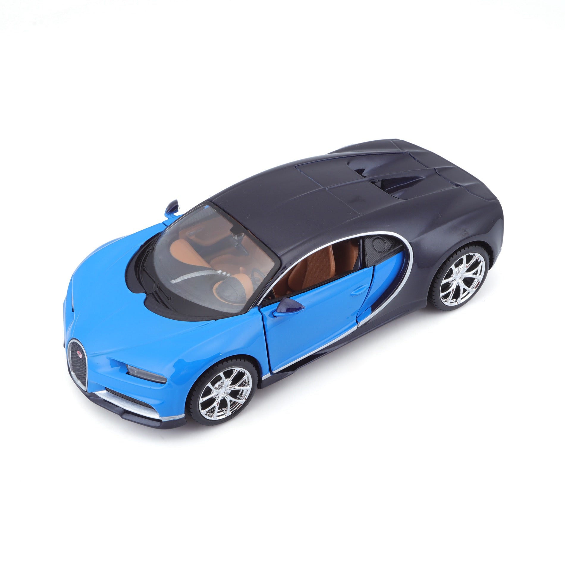 10-31514 BU  Bburago Maisto  1:24 - Bugatti Chiron Blu Met. e Nera