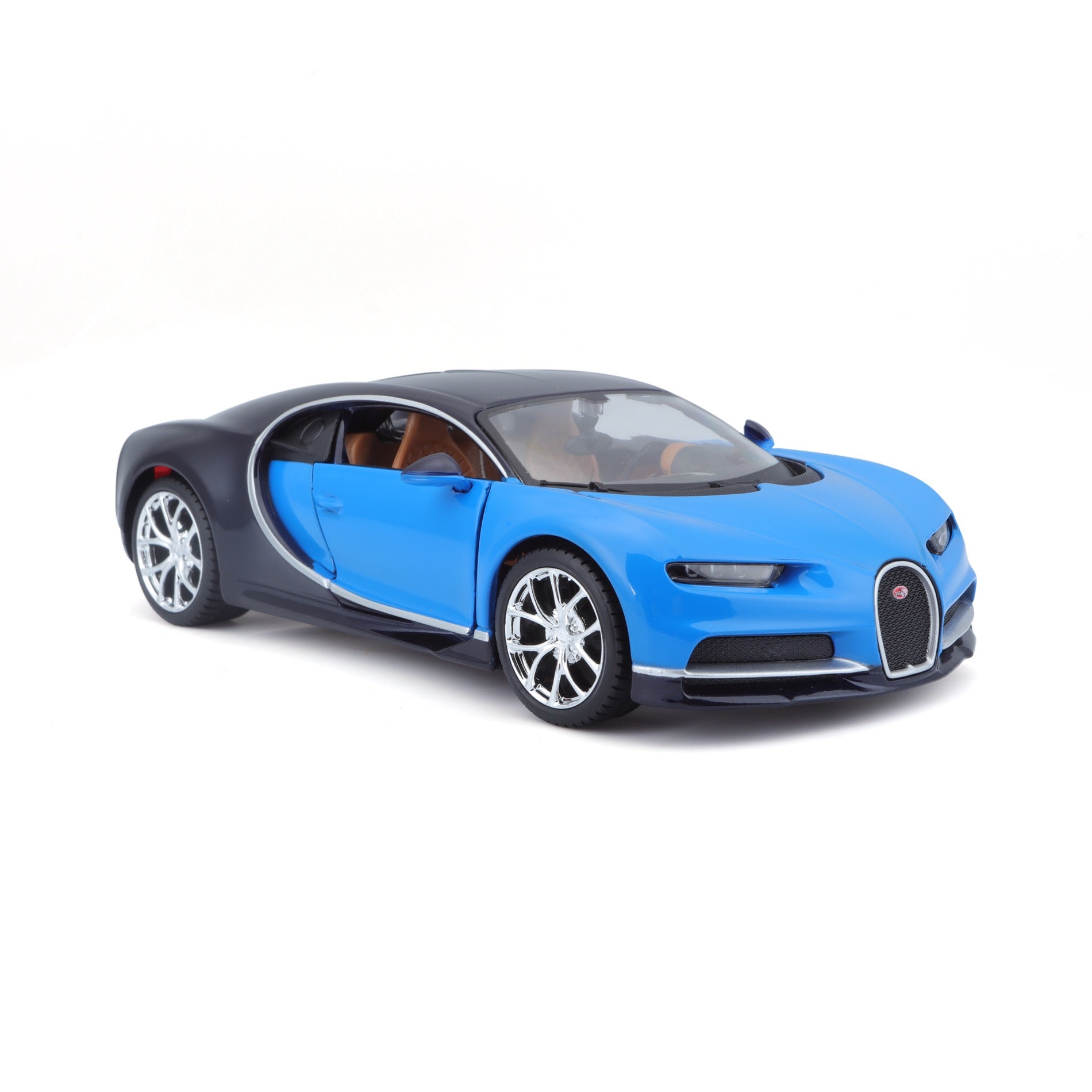 10-31514 BU  Bburago Maisto  1:24 - Bugatti Chiron Blu Met. e Nera