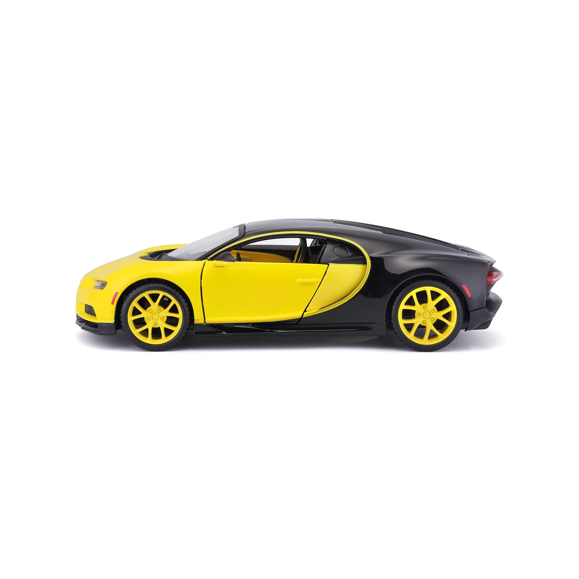 10-31514 YL+BK Burago Maisto 1:24 - Bugatti Chiron Gialla/Nera