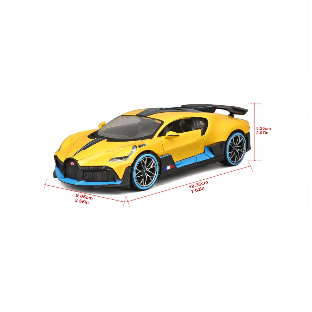 31526 Bburago Maisto - Bugatti Divo, gialla - Scala 1:24