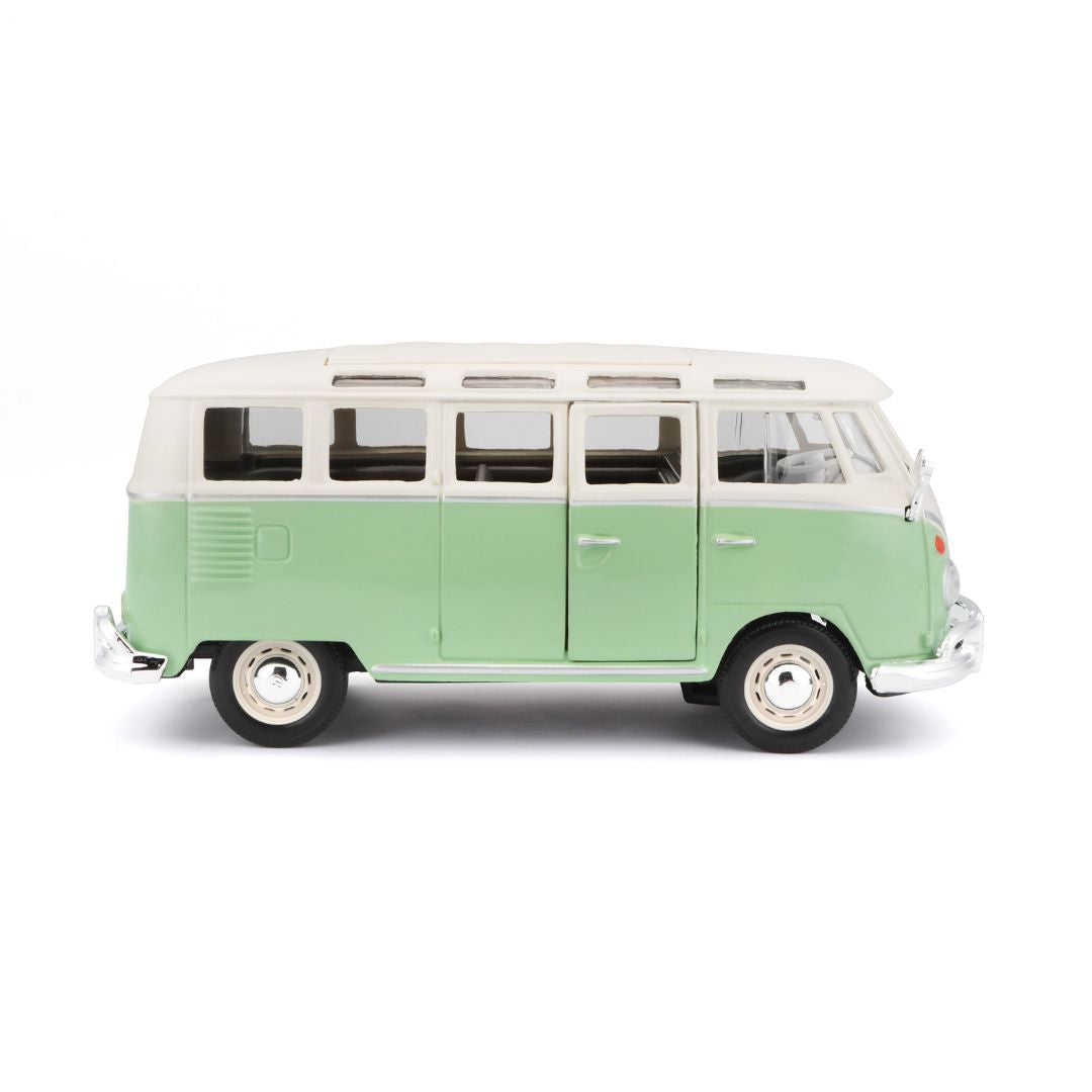 10-31956 Bburago Maisto - Volkswagen Van "Samba", verde - Scala 1:25