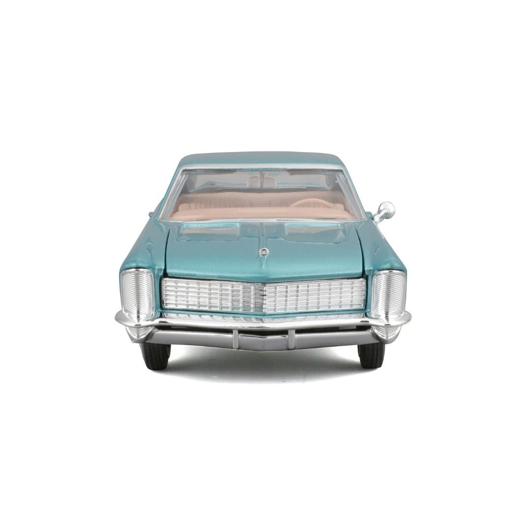 10-31214 Bburago Maisto - Buick Riviera (1965), blu - Scala 1:24