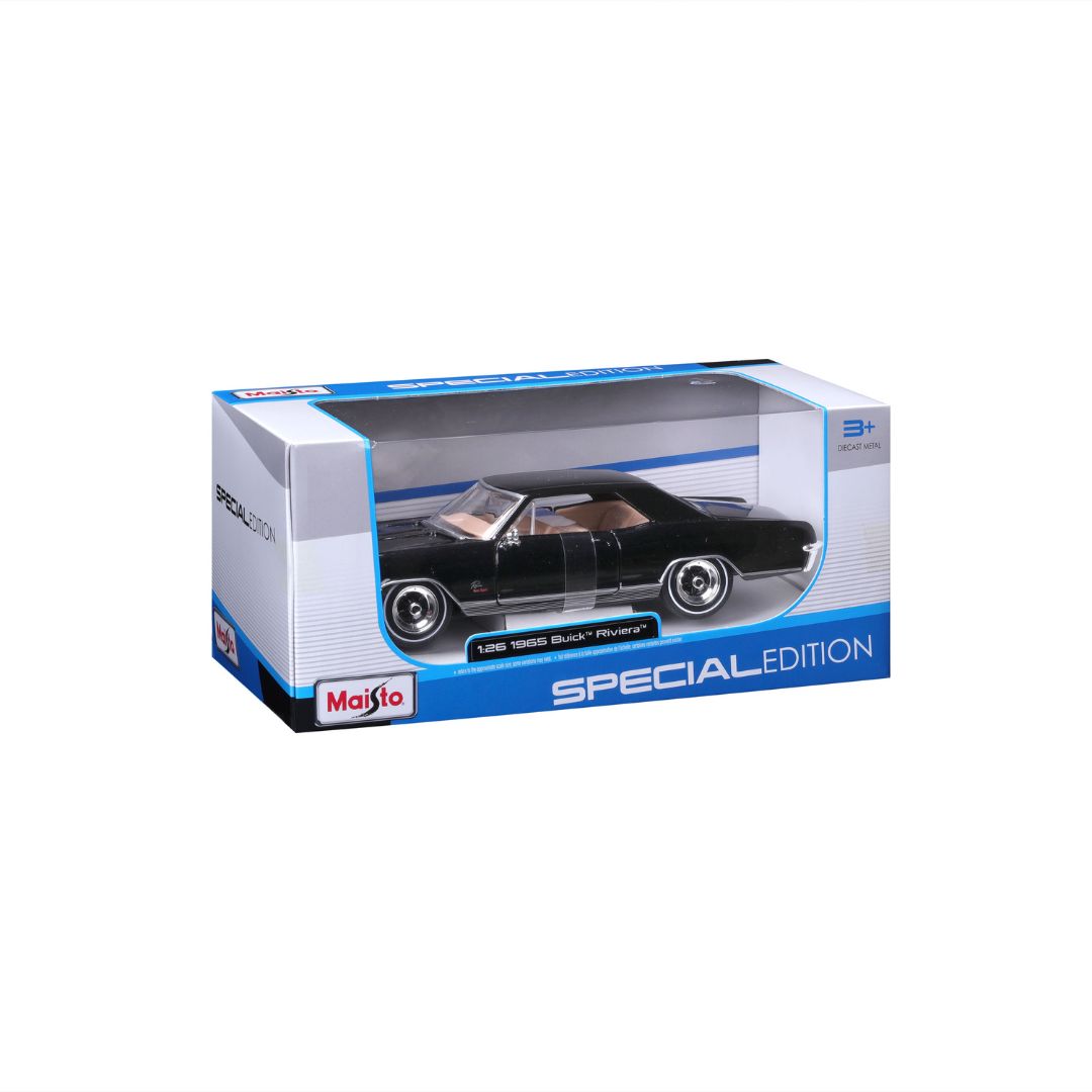 31214 Bburago Maisto - Buick Riviera (1965), nera - Scala 1:24