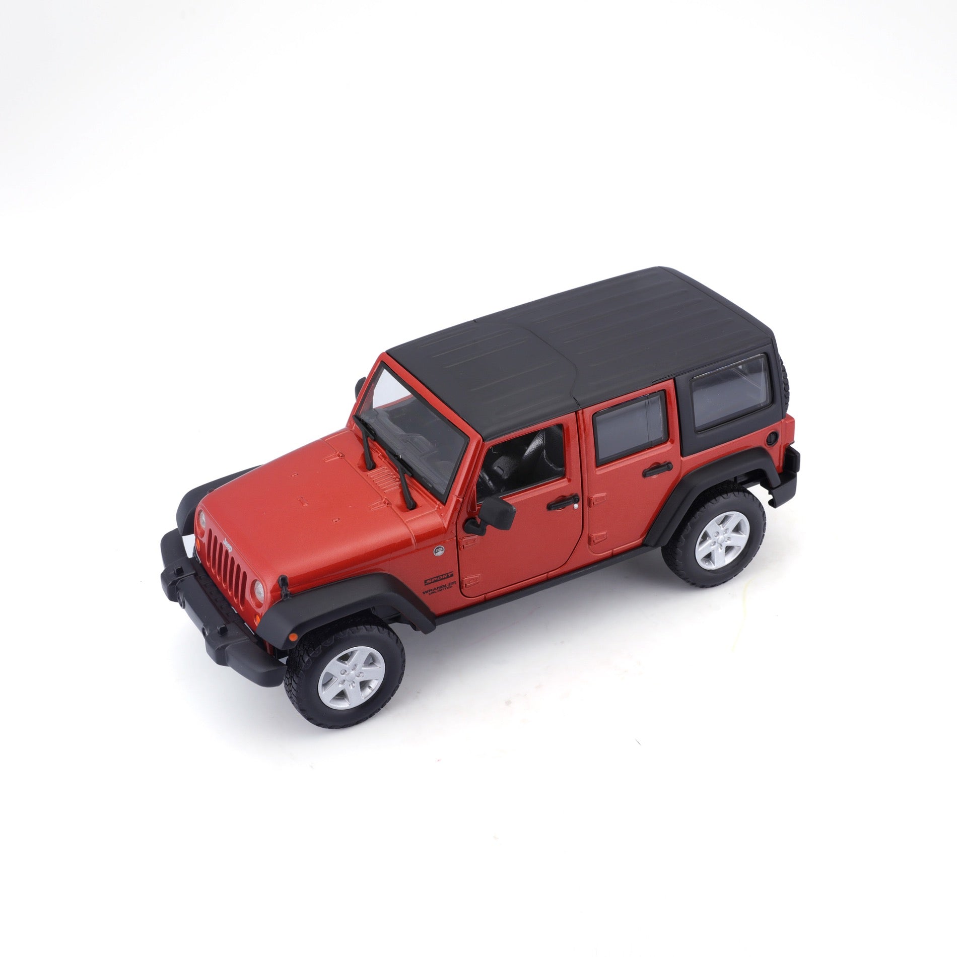 31268-Bburago Maisto SE Trucks 2015 Jeep Wrangler Unlimited Arancione Met.1:24