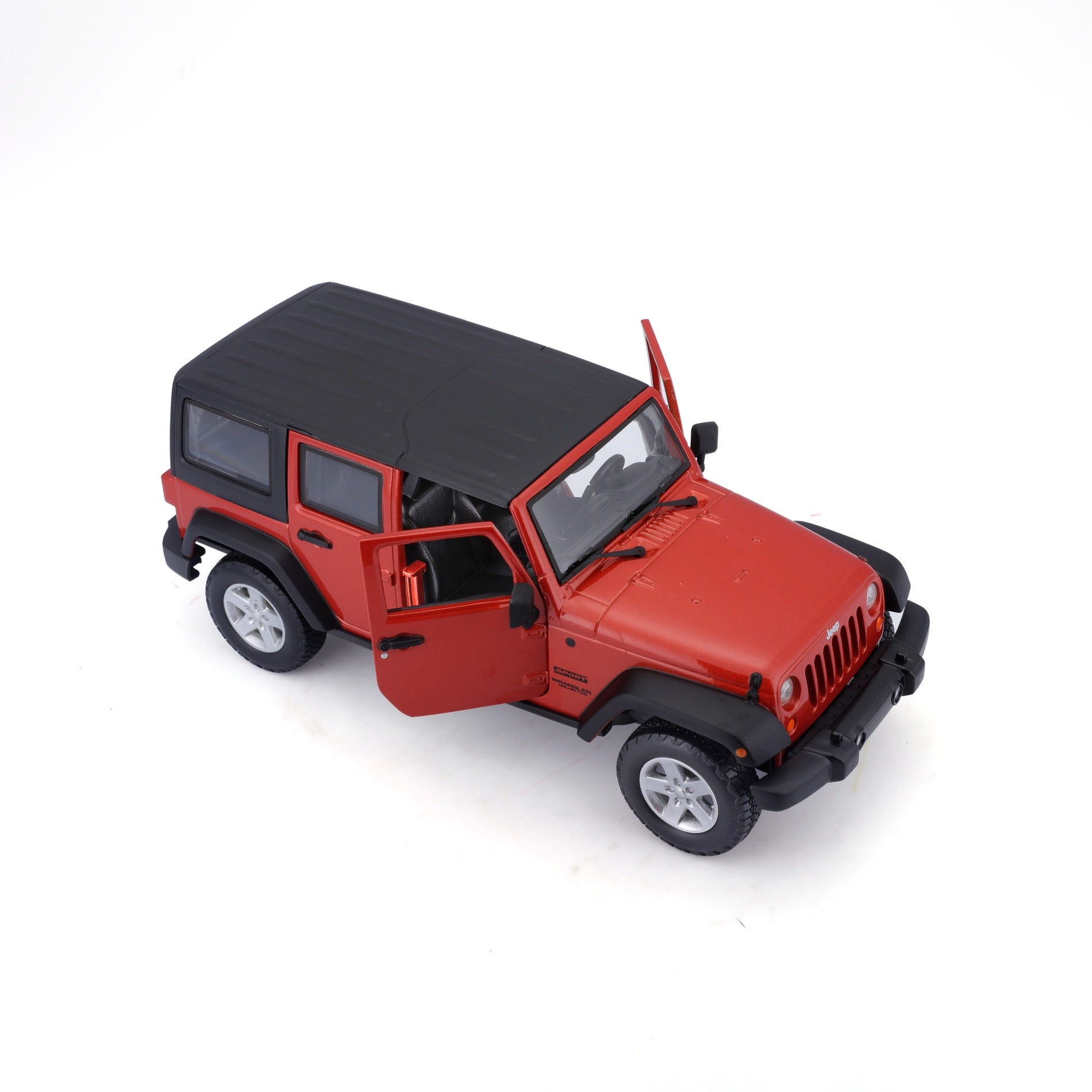 31268-Bburago Maisto SE Trucks 2015 Jeep Wrangler Unlimited Arancione Met.1:24