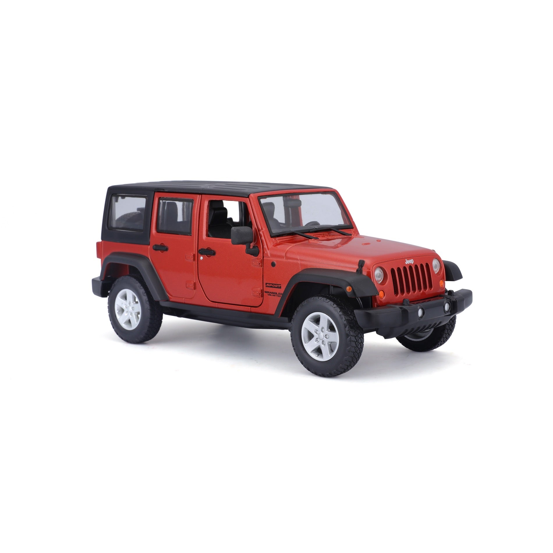 31268-Bburago Maisto SE Trucks 2015 Jeep Wrangler Unlimited Arancione Met.1:24