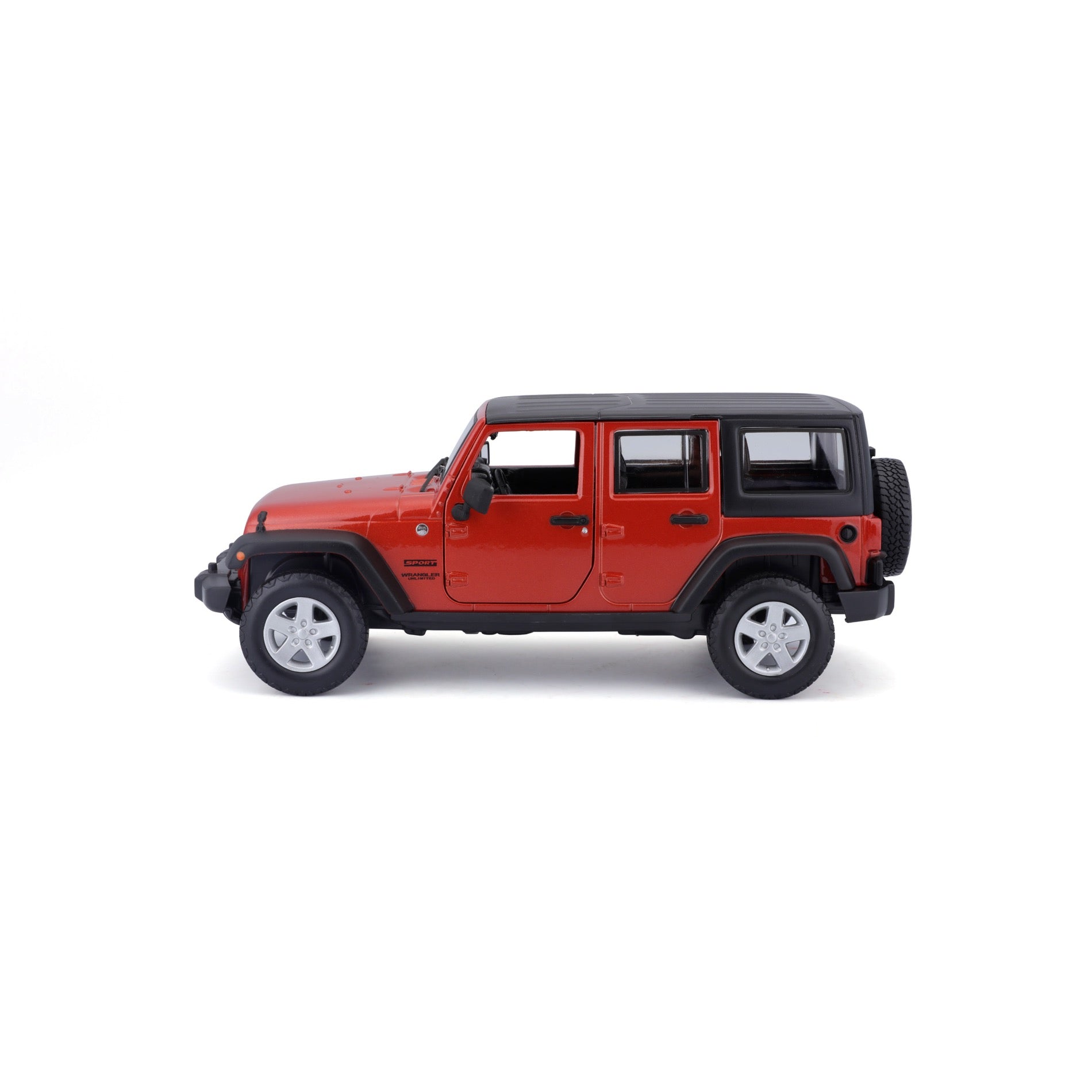 31268-Bburago Maisto SE Trucks 2015 Jeep Wrangler Unlimited Arancione Met.1:24