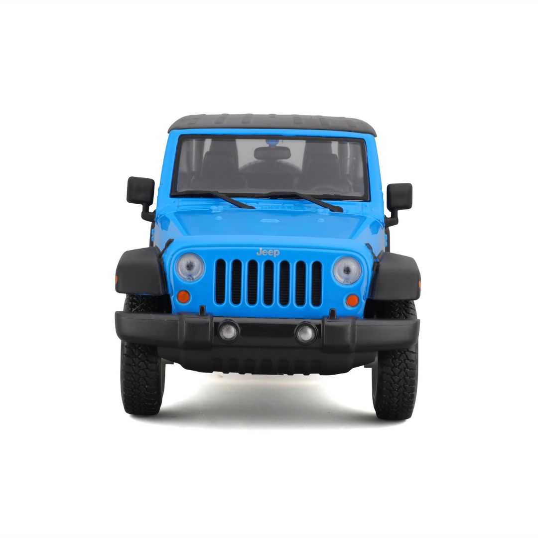 31268 Bburago Maisto - Jeep Wrangler Unlimited (2015), blu - 1:24