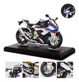 39191 - 1Bburago Maisto Model kit  AL Moto-  BMW S1000 RR Bianca/Blu 1:12