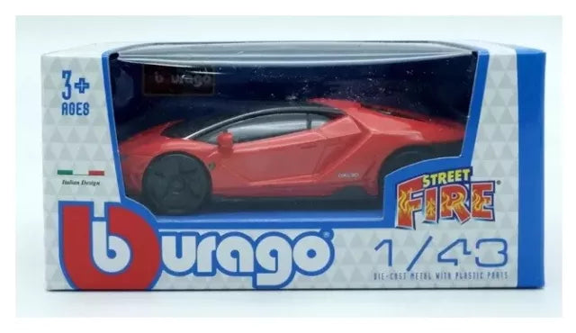 18-30382  Bburago Street Fire  Lamborghini Centenario  rossa  1:43