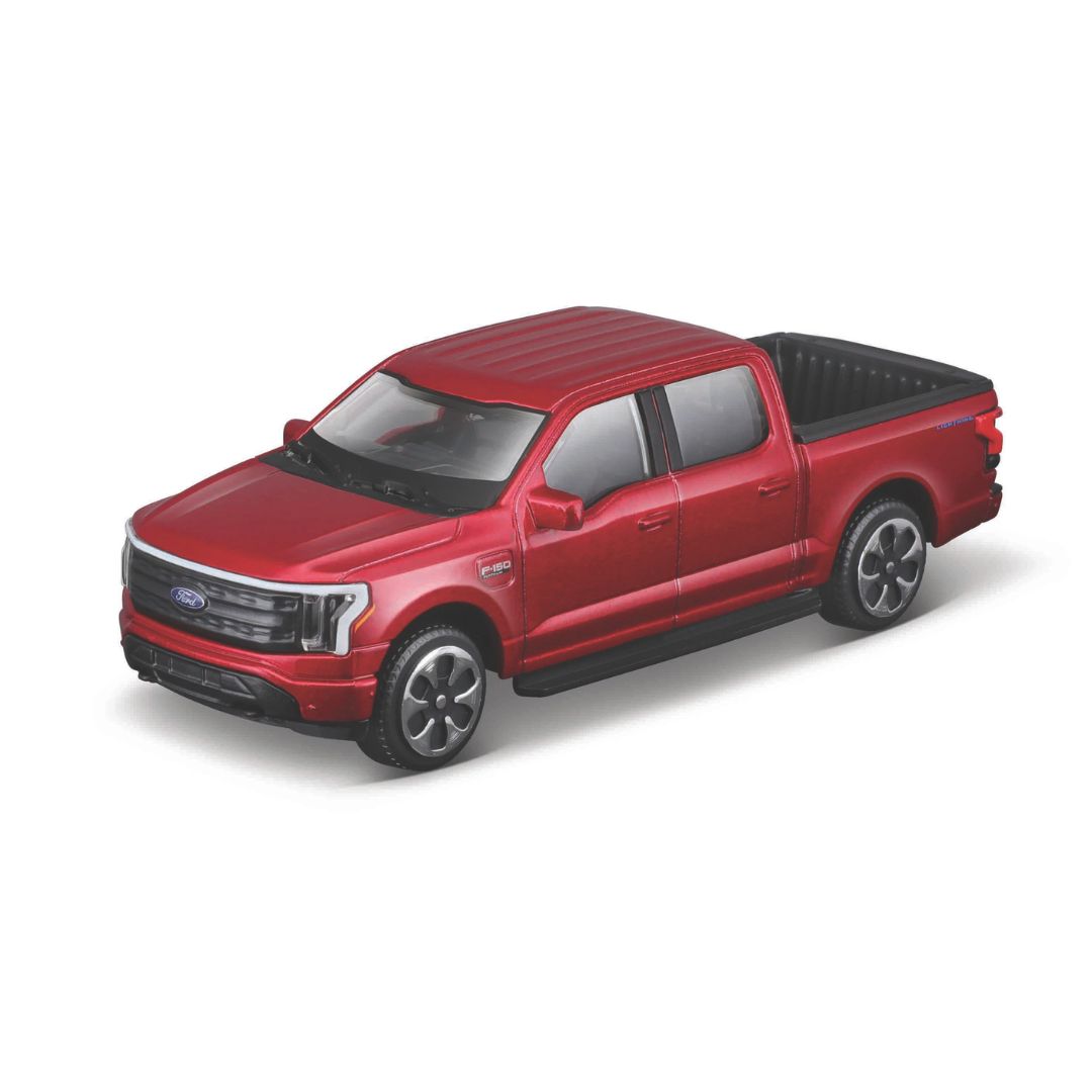 18-30467- Bburago Street Fire - 2022 FORD F-150 LIGHTING rosso Scala 1:43