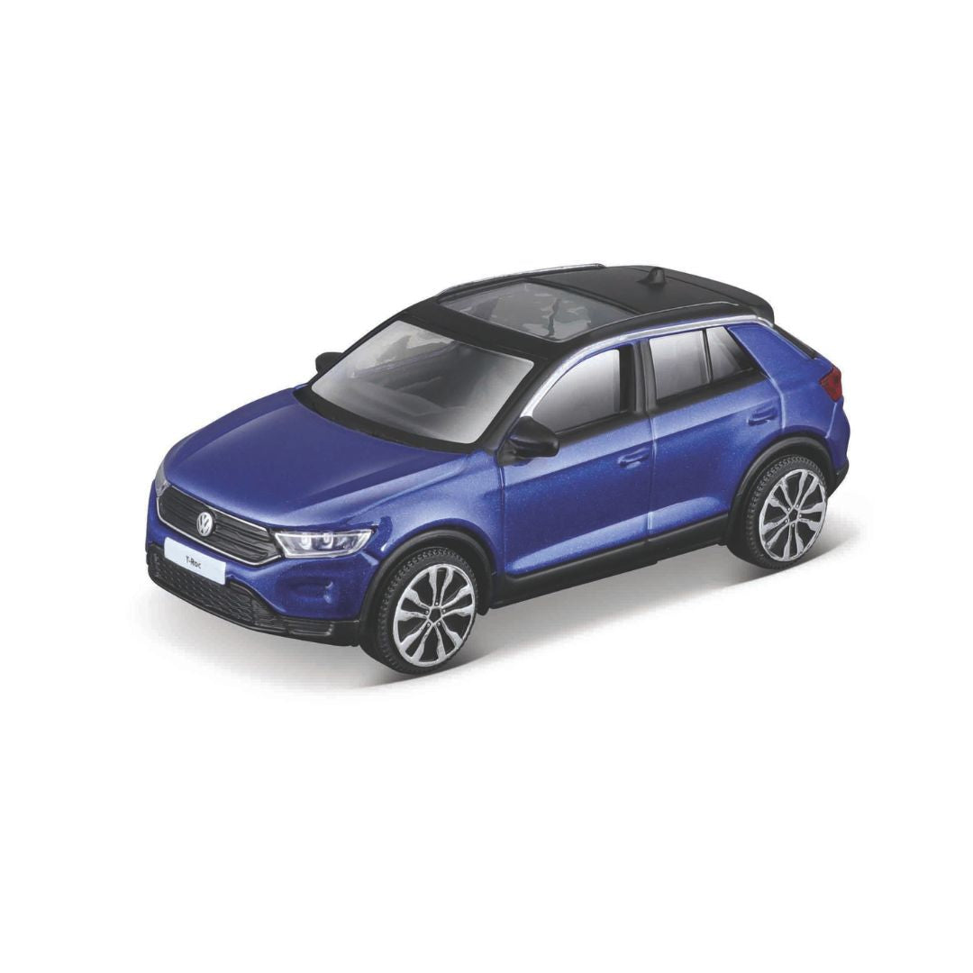 18-30455 Bburago Street fire 2021 Volkswagen T-Roc  blu 1:43