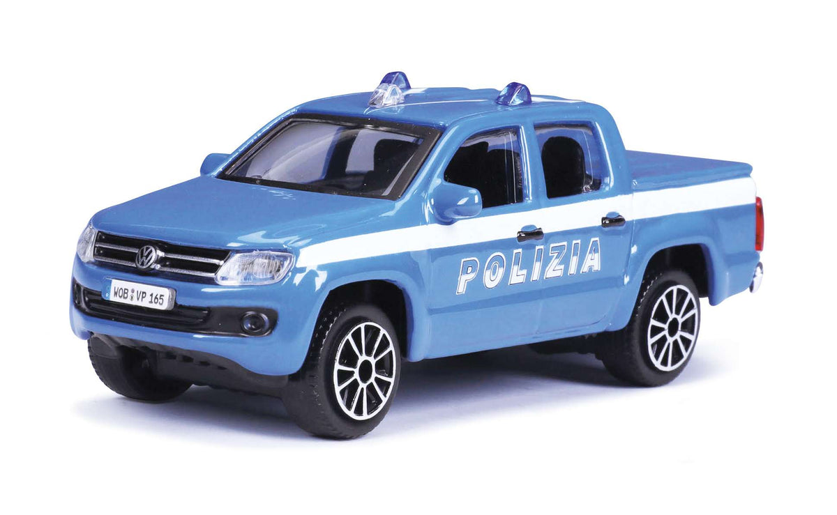 Burago Maisto -18-30461  PICK-UP Volkswagen 1:43 della Polizia