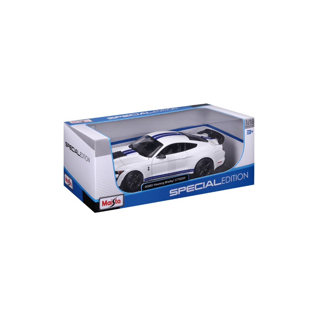 31452 WT Bburago Maisto - Mustang Shelby GT500 (2020), bianca - 1:18