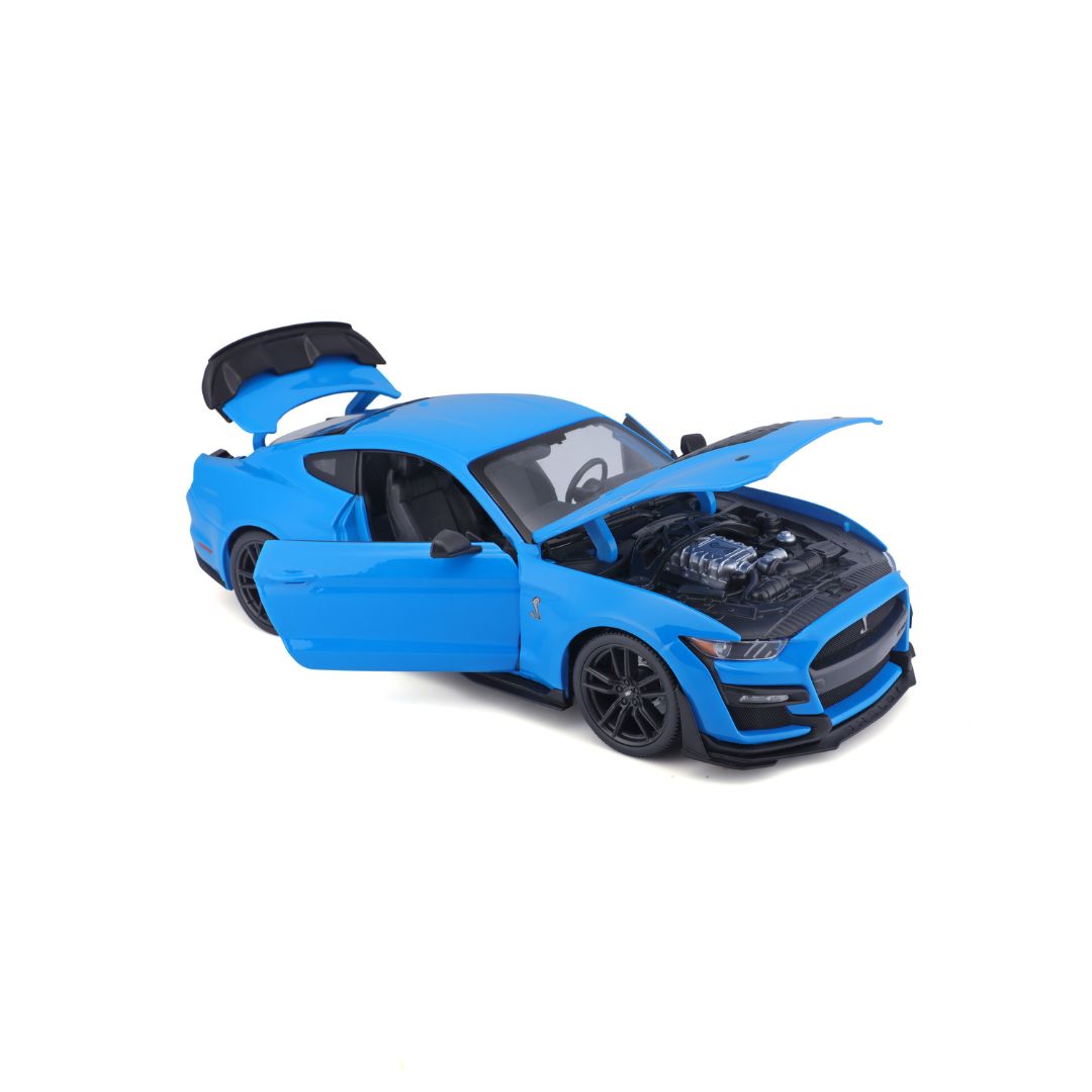 31452 WT Bburago Maisto - Mustang Shelby GT500 (2020), blu - 1:18