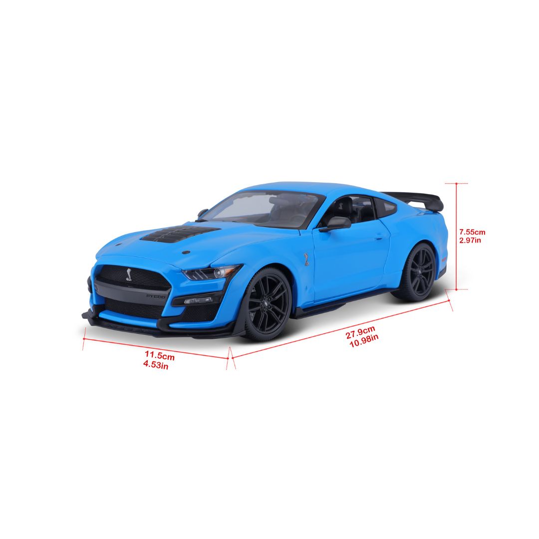 31452 WT Bburago Maisto - Mustang Shelby GT500 (2020), blu - 1:18