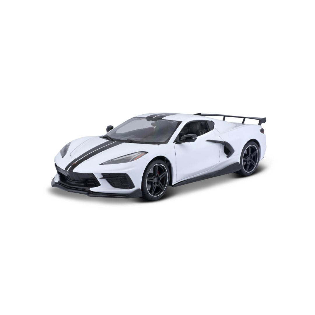 31455 WT Bburago Maisto - Chevrolet Corvette Stingray Coupé, bianca - 1:18